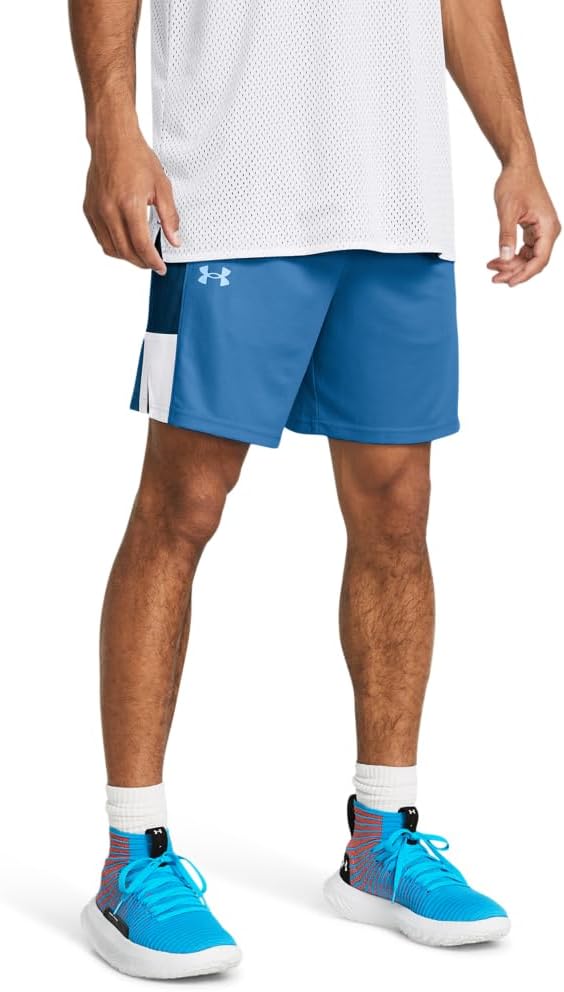 

Under Armour мужские шорты Baseline Basketball, (444) Viral Blue/Photon Blue/White