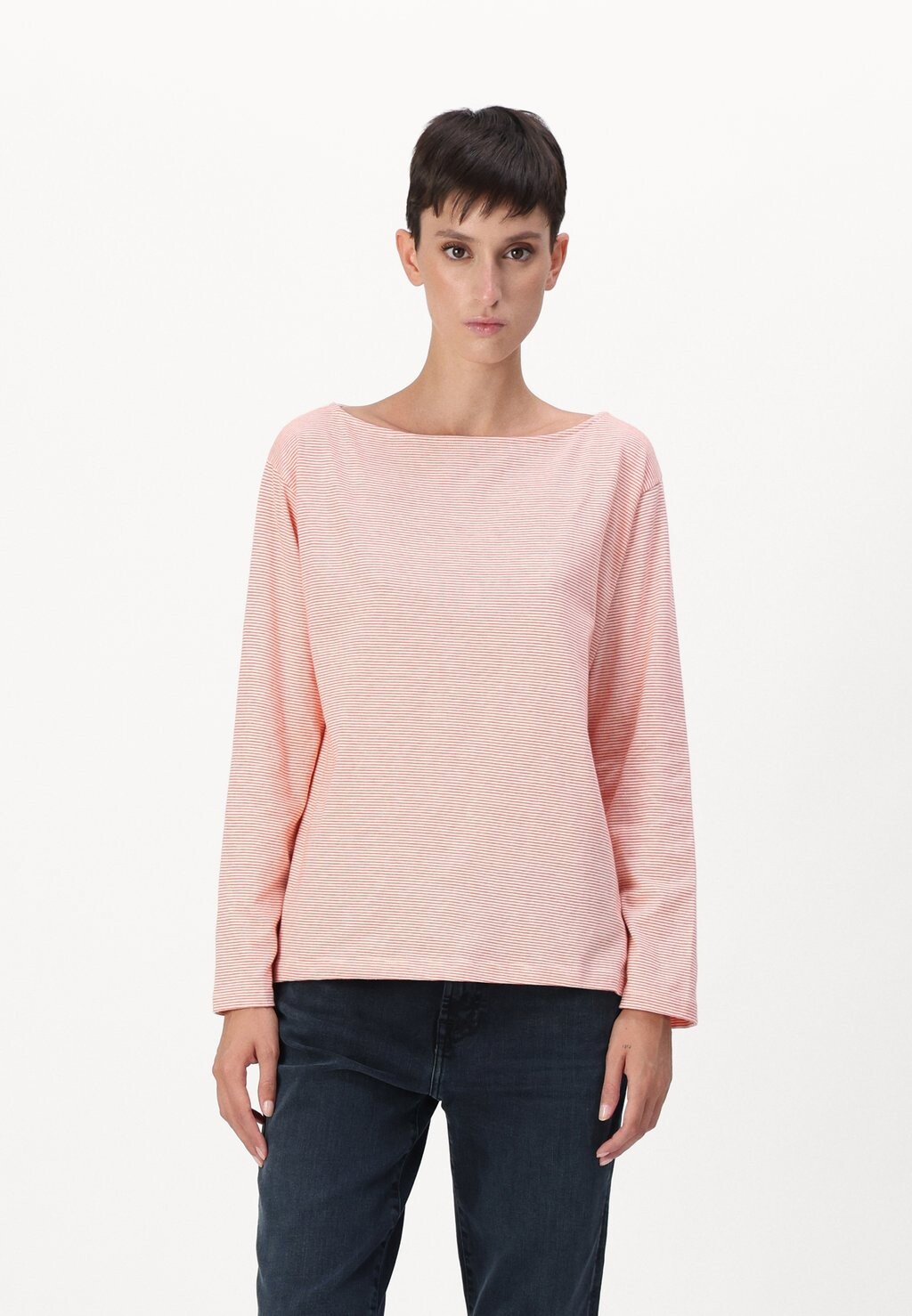 

Топ с длинными рукавами CRISP TEE Mads Nørgaard, лосось