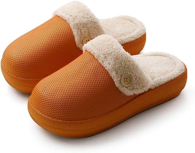 

Мужские домашние тапочки, для дома и улицы, легкие хлопковые тапочки для женщин, мягкие, теплые зимние с тихой подошвой, съемная подкладка (Цвет: коричневый, Размер: EU 39-40) Khuy