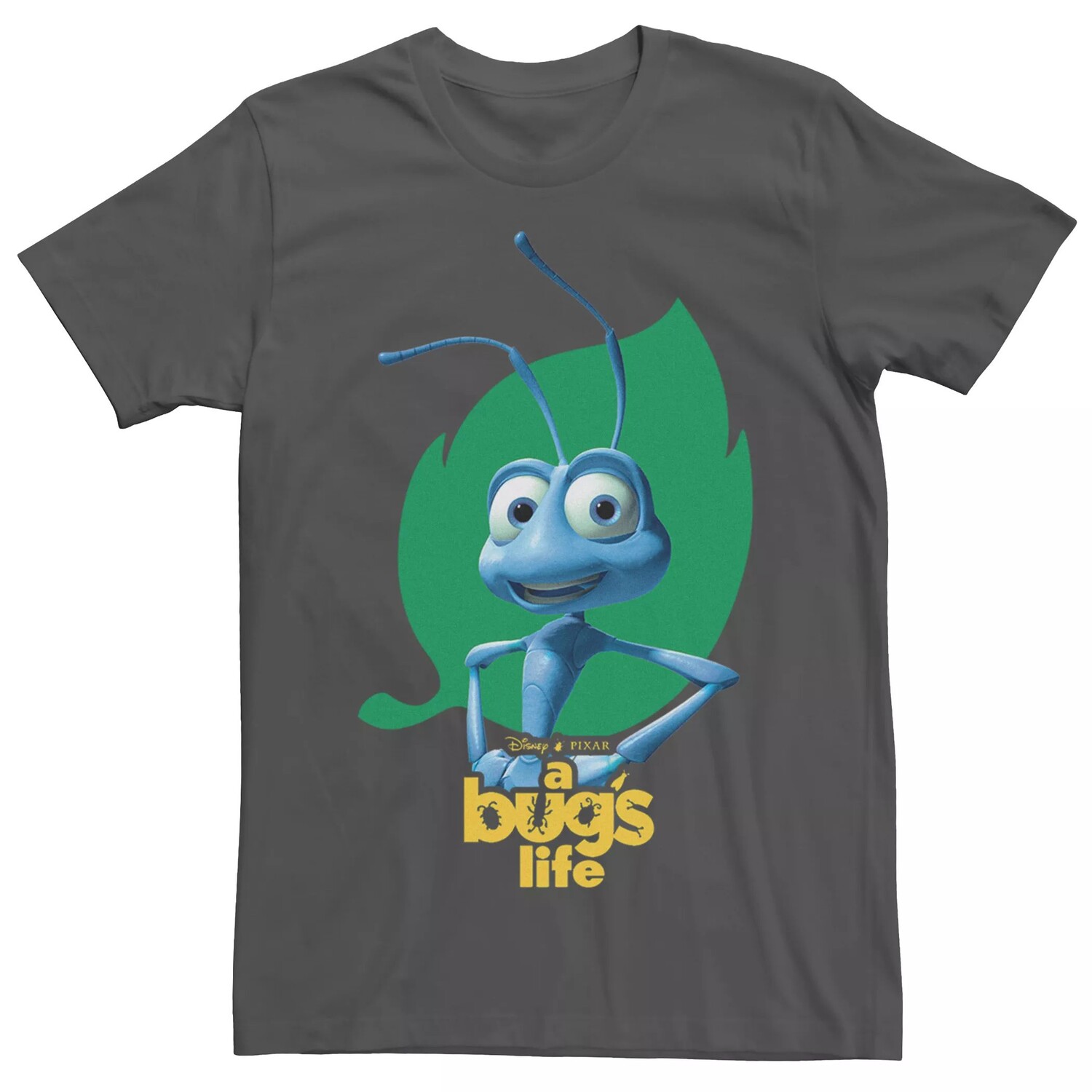 

Мужская футболка с логотипом Bugs Life Flik Leaf Licensed Character