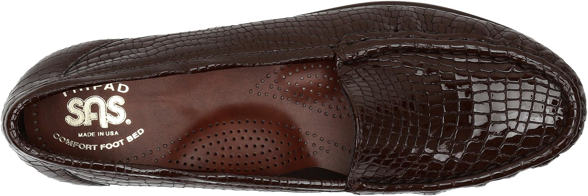 Лоферы SAS Simplify Comfort Loafer, Brown CrocSee Less — фото 2