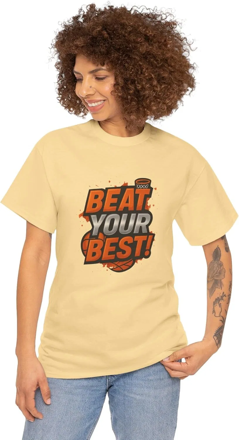 Футболка Beat Your Best, Unisex Heavy Cotton Tee, Yellow Haze — фото 2