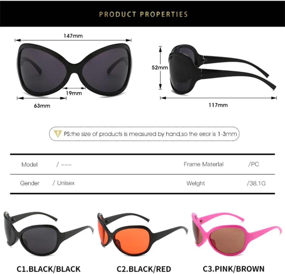 

Большие панк-солнцезащитные очки для женщин, спортивные, роскошные, в стиле ретро, ​​солнцезащитные очки с защитой от УФ-излучения UV400 TKKTLLT, C1blackgray