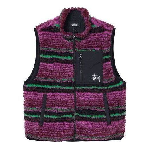 

Жилет Stussy Striped Sherpa Vest 'Grape'