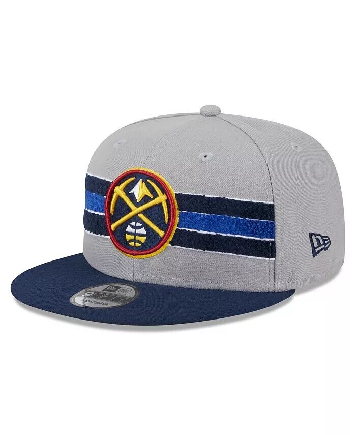 

Мужская серая кепка-кнопка Denver Nuggets Chenille Band 9FIFTY New Era
