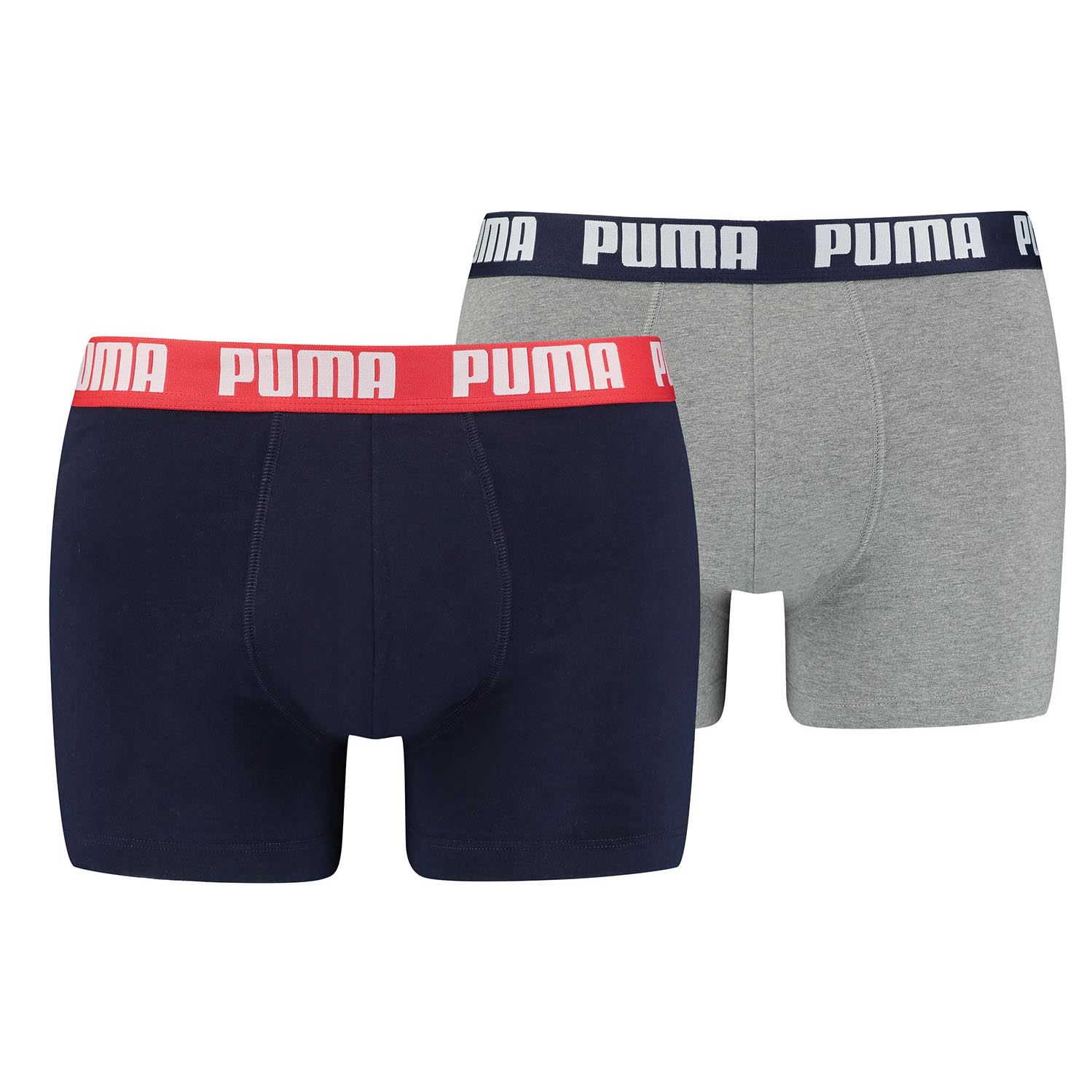 

Боксеры Puma Boxershorts PUMA BASIC BOXER 2P, цвет 036 - Blue / Grey Melange