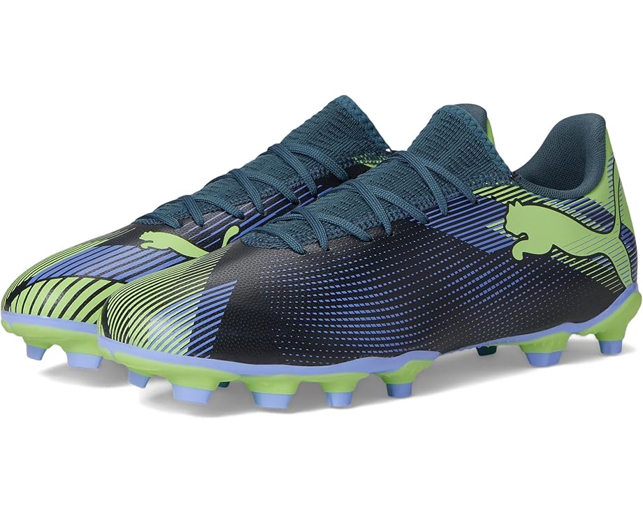 

Кроссовки PUMA Future 7 Play Firm Ground/Artificial Ground Soccer Cleats, цвет Gray Skies-Elektro Purple-Fizzy Apple-Puma White