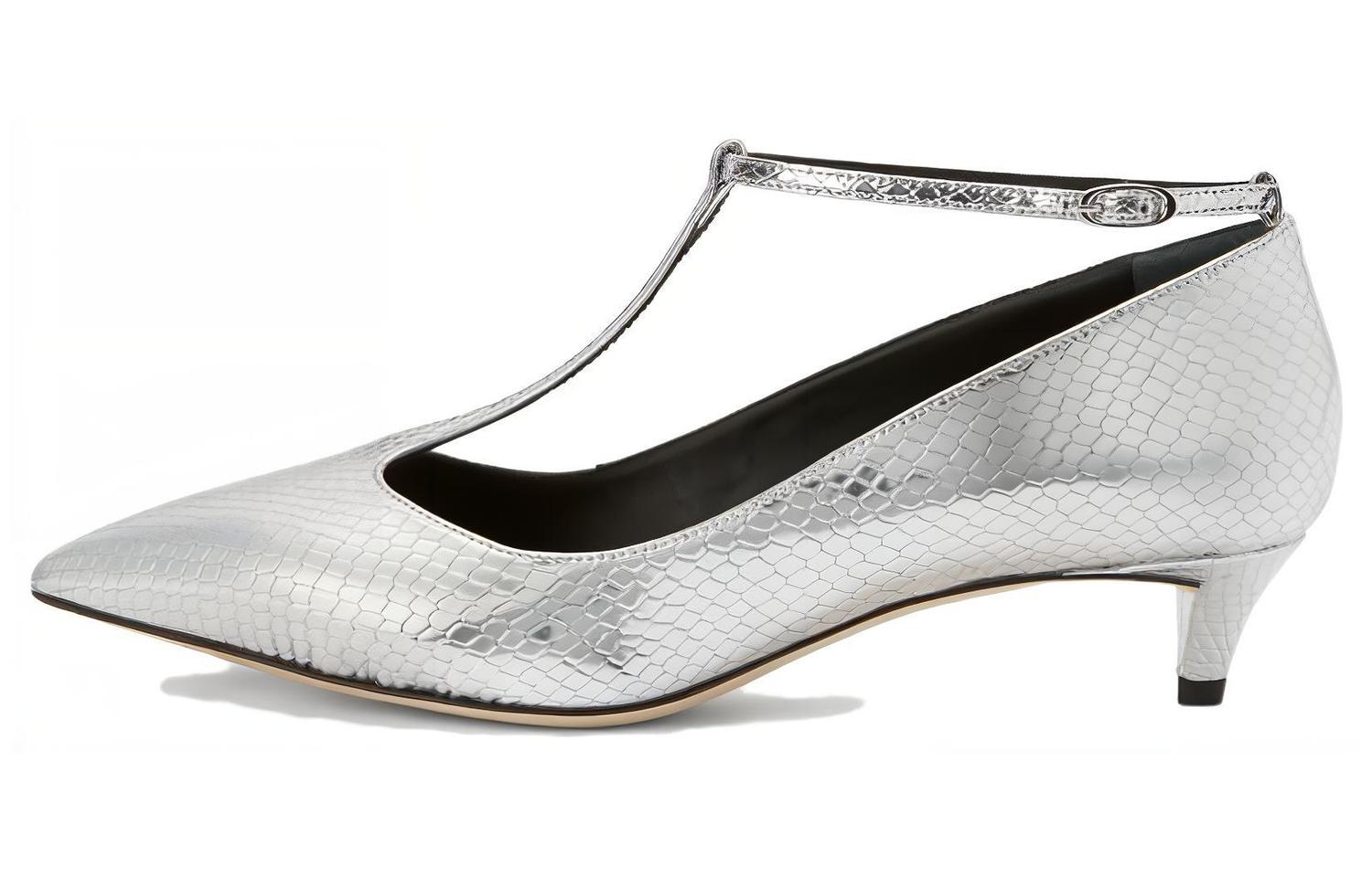 Туфли-лодочки Olivia 35 мм Giuseppe Zanotti серебристые