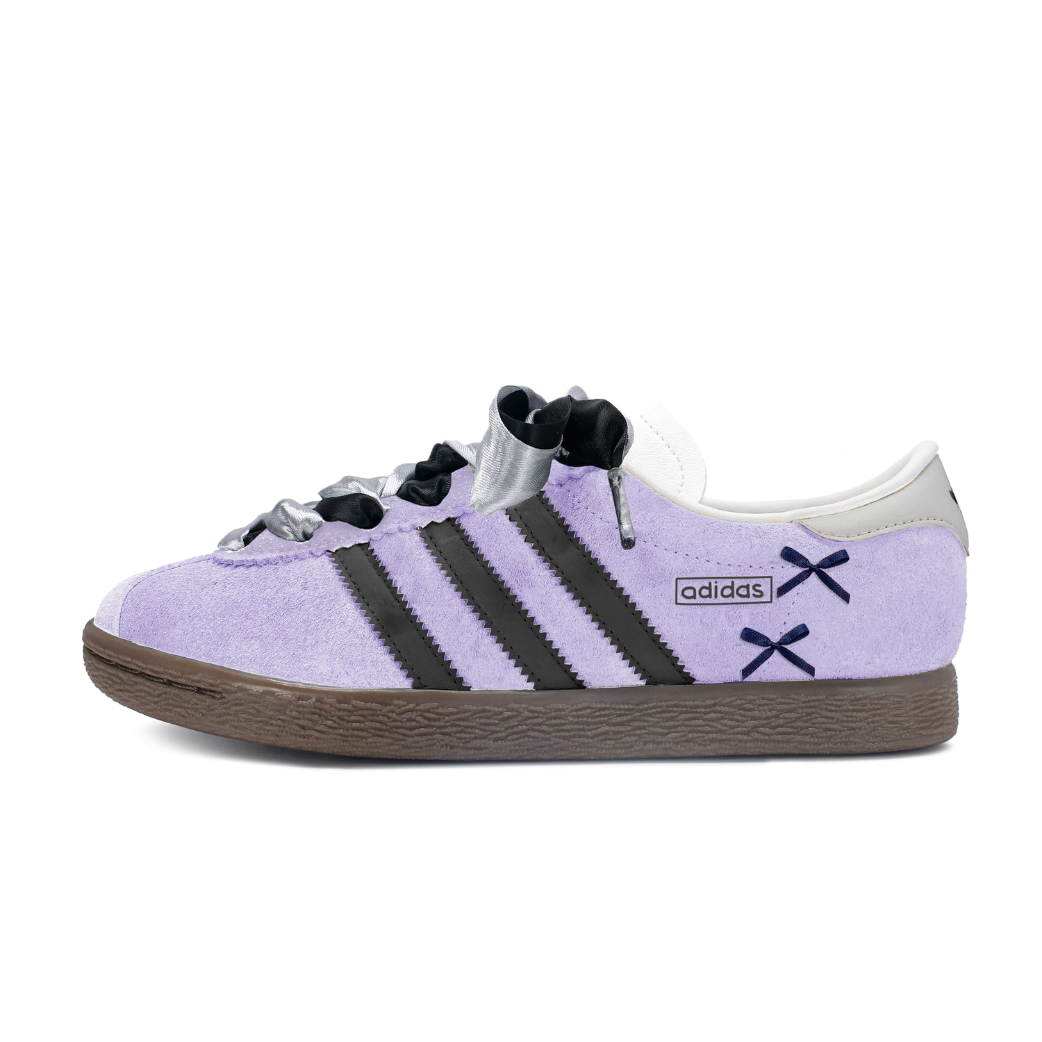 

Adidas Originals Городские устойчивые к истиранию низкие немецкие армейские кеды унисекс черно-фиолетовые, цвет Black Purple