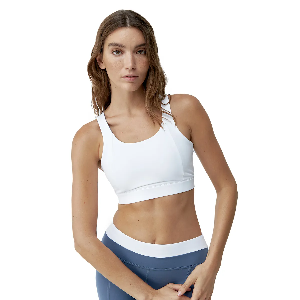 

Navani Born Living Yoga Женский топ для йоги, цвет Azul denim