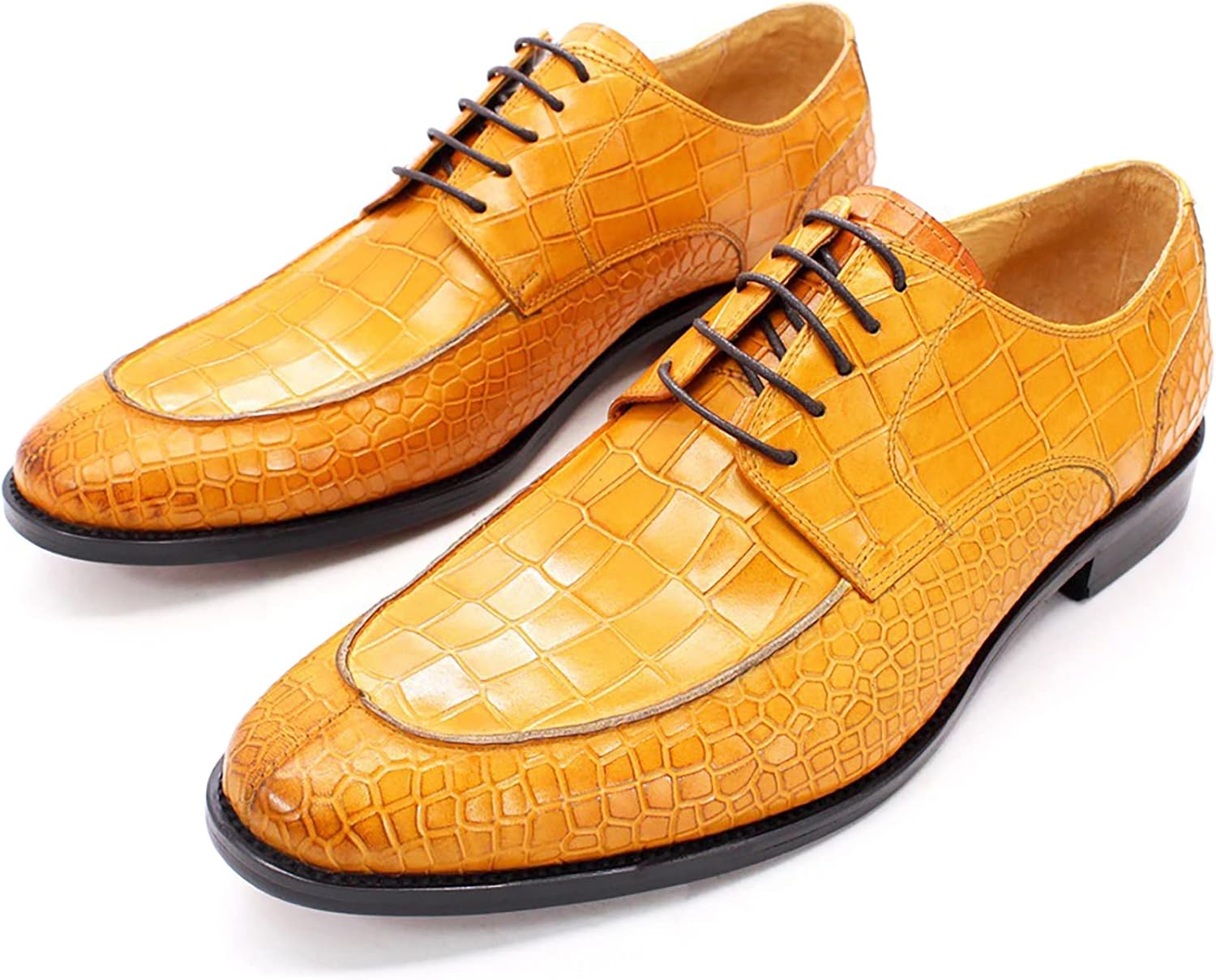 

Мужские кожаные туфли на шнуровке, деловые, повседневные, школьные оксфорды, свадебные, для вечеринок, дерби, удобные, синие, размер 40 Generic