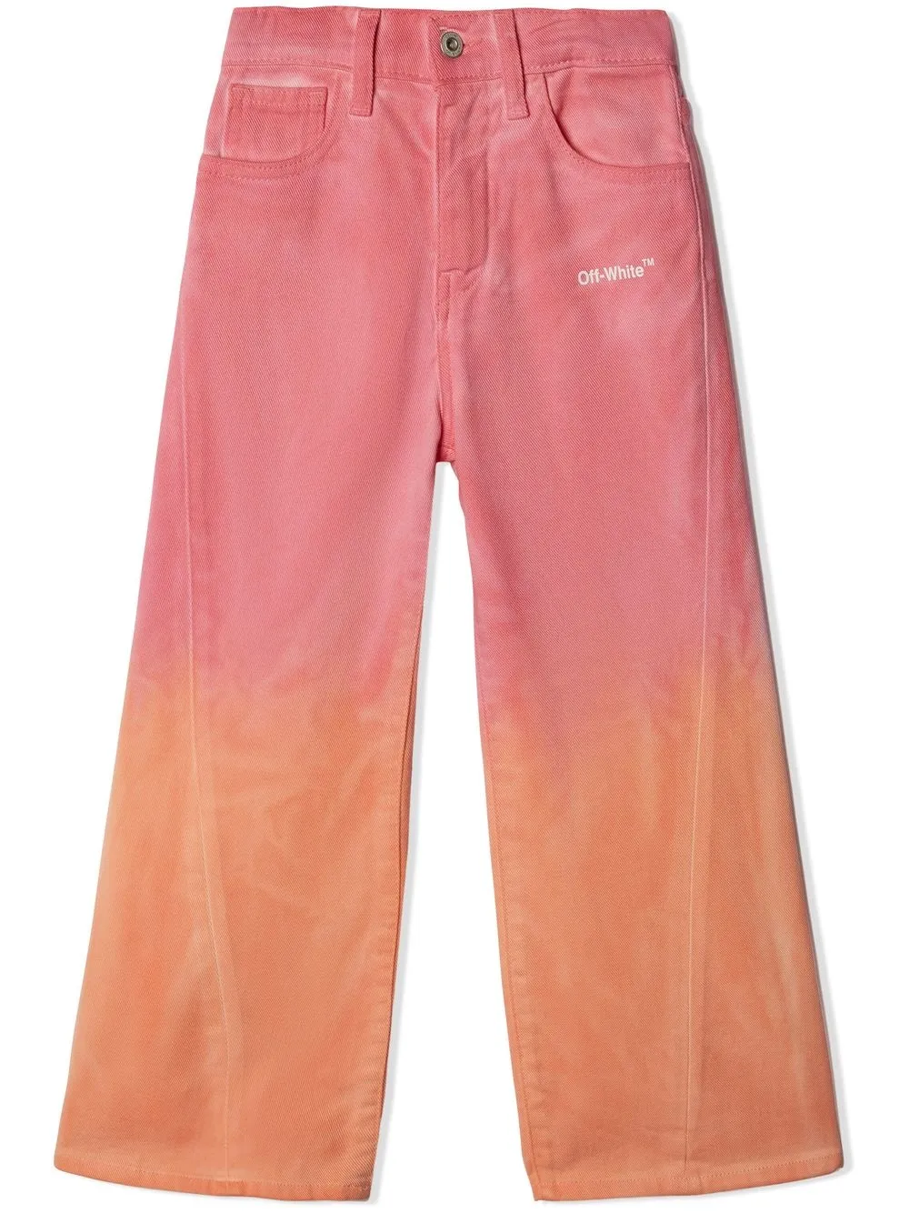 

Широкие брюки Helvetica OFF-WHITE KIDS, розовый