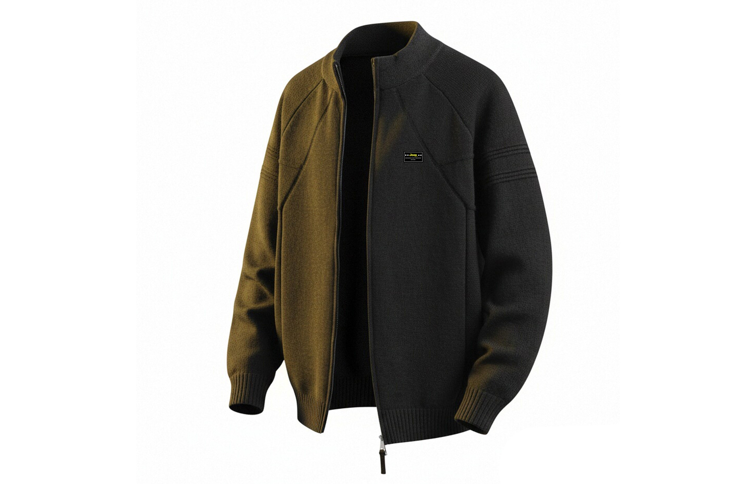 

Кардиган Unisex Stand Collar Moderate Elite Sweaters Jeep, pure черный