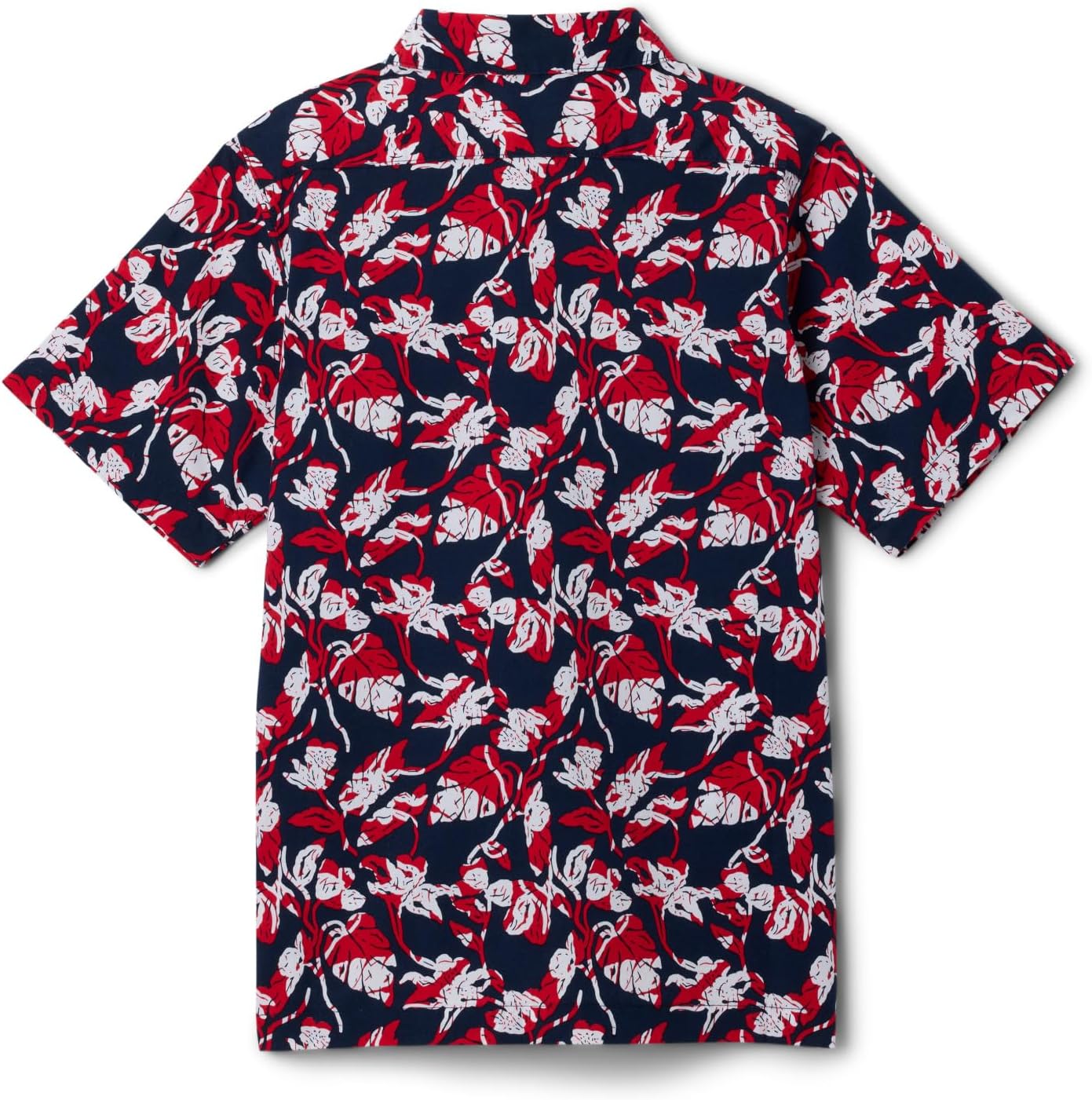 Columbia Boys Rapid Rivers Printed Short Sleeve Shirt, Collegiate Navy Vined — фото 2