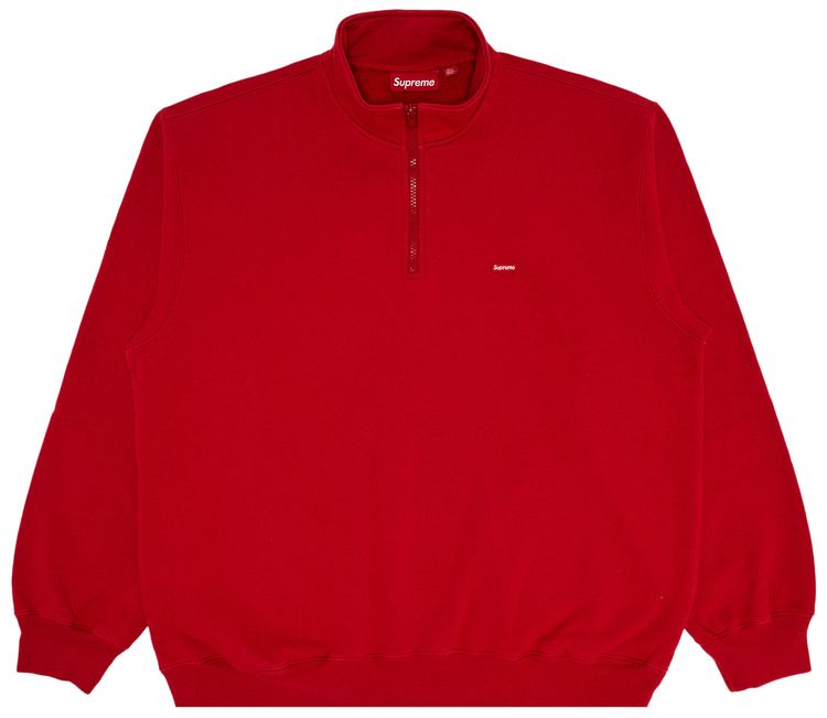 

Пуловер Supreme Small Box Half Zip, красный