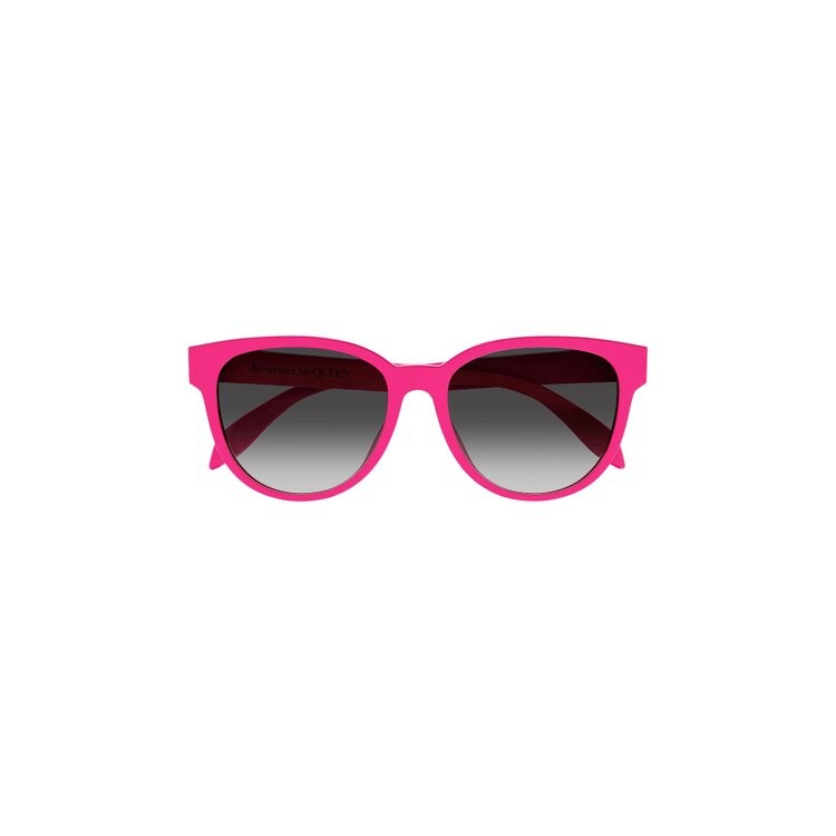 

Солнцезащитные очки Alexander McQueen Round Frame Sunglasses, цвет Fuchsia/Grey