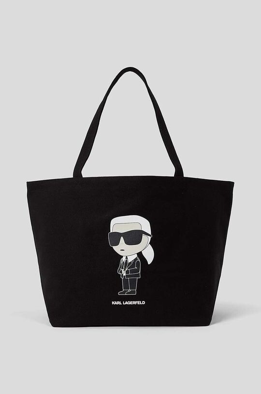 

Хлопковая сумочка Karl Lagerfeld, черный