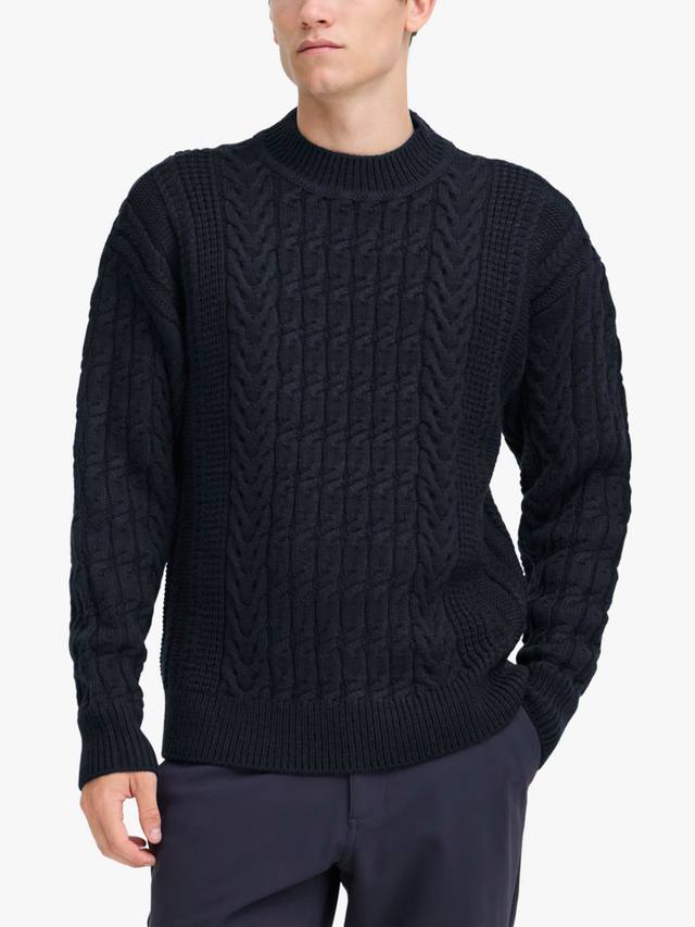 

Millow джемпер с высоким воротником и ажурным узором Casual Friday, Dark Navy