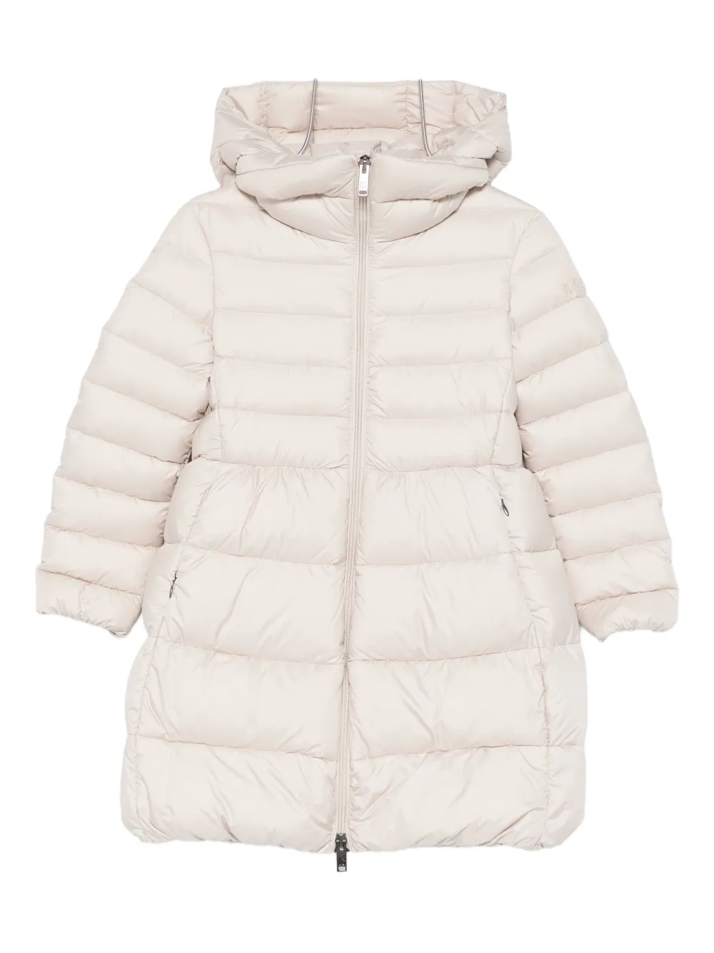

Стёганое пальто с капюшоном Il Gufo, светло-бежевый