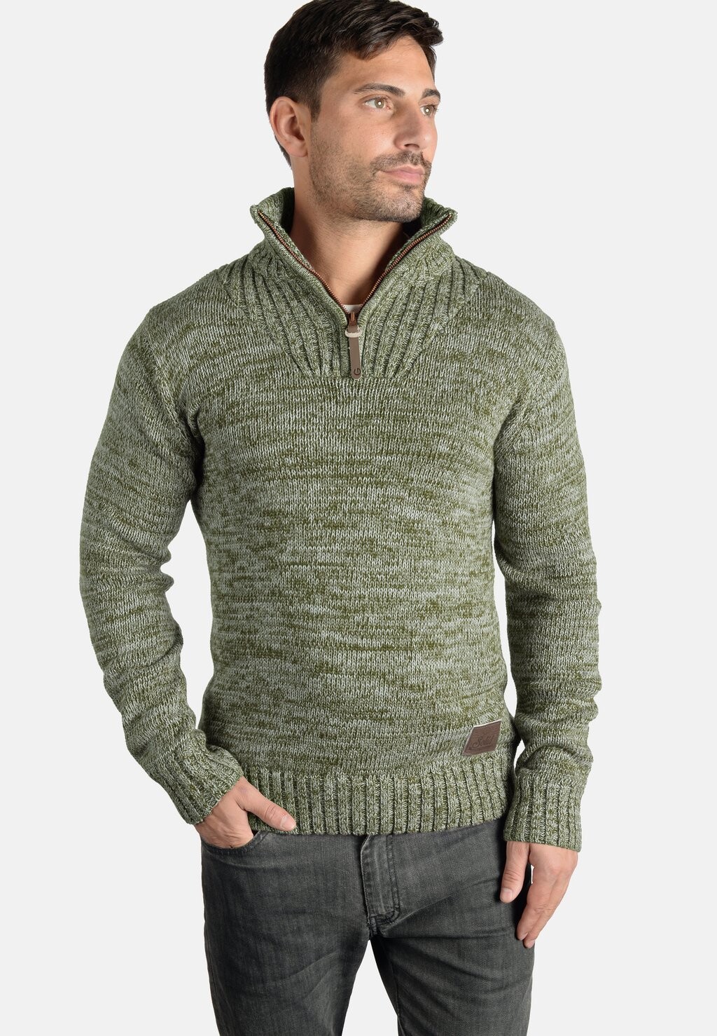 

Вязаный свитер SDPHILOSTRATE Solid, цвет ivy green