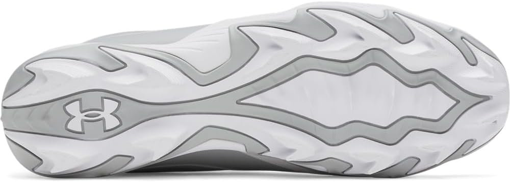 Under Armour мужские бейсбольные бутсы Leadoff Icon Low Rm, (075) Baseball Gray/White/Baseball Gray — фото 3