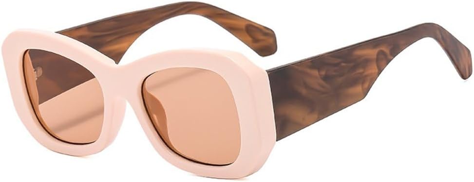 

Солнцезащитные очки для женщин и мужчин, цветные, с широкими дужками, дорожные, для мужчин и женщин, с защитой от УФ-излучения UV400, леопардовый принт, один размер TYUVIVO, Leopard