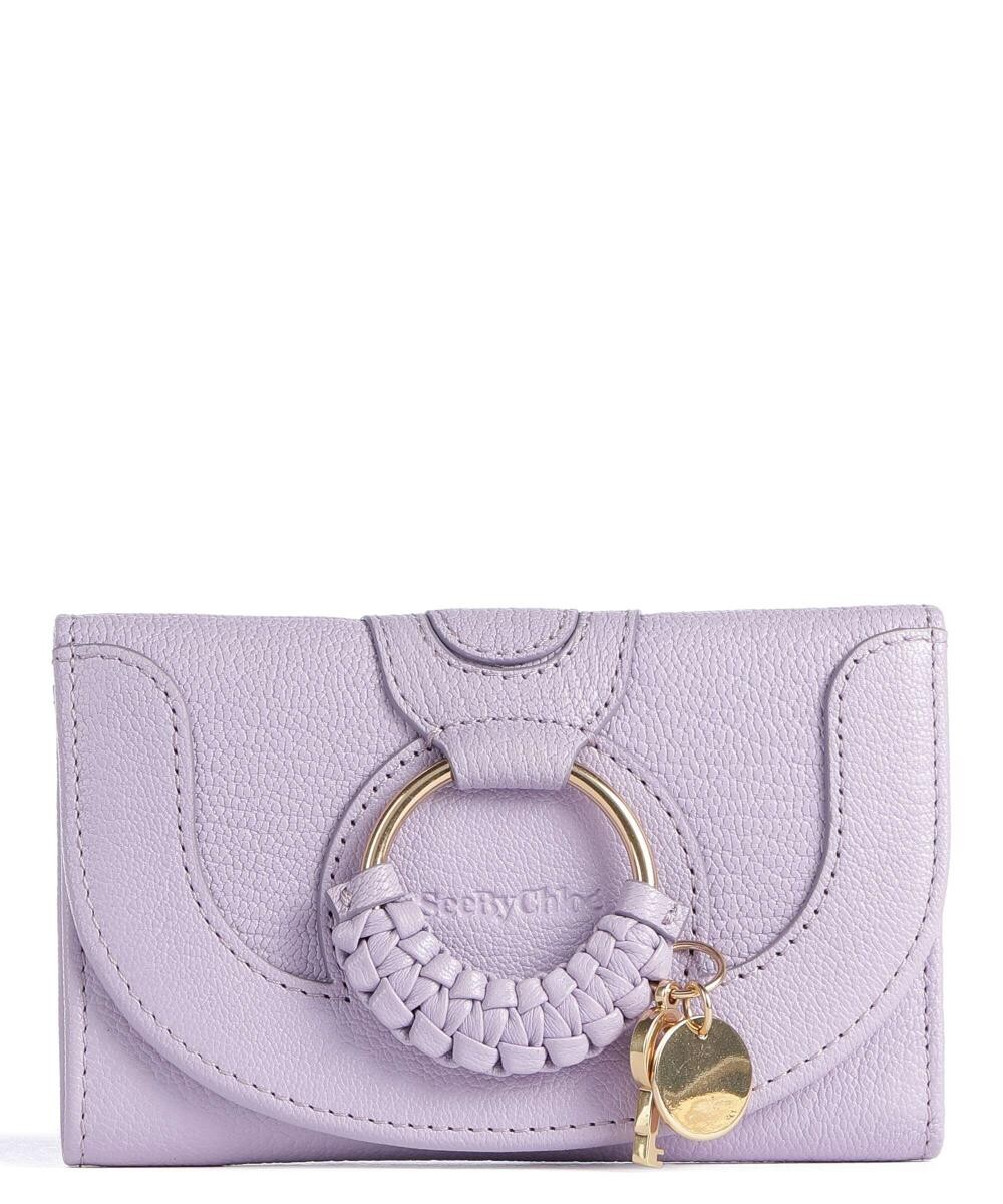 

Кошелек Hana из зерненой козьей кожи See By Chloé, фиолетовый