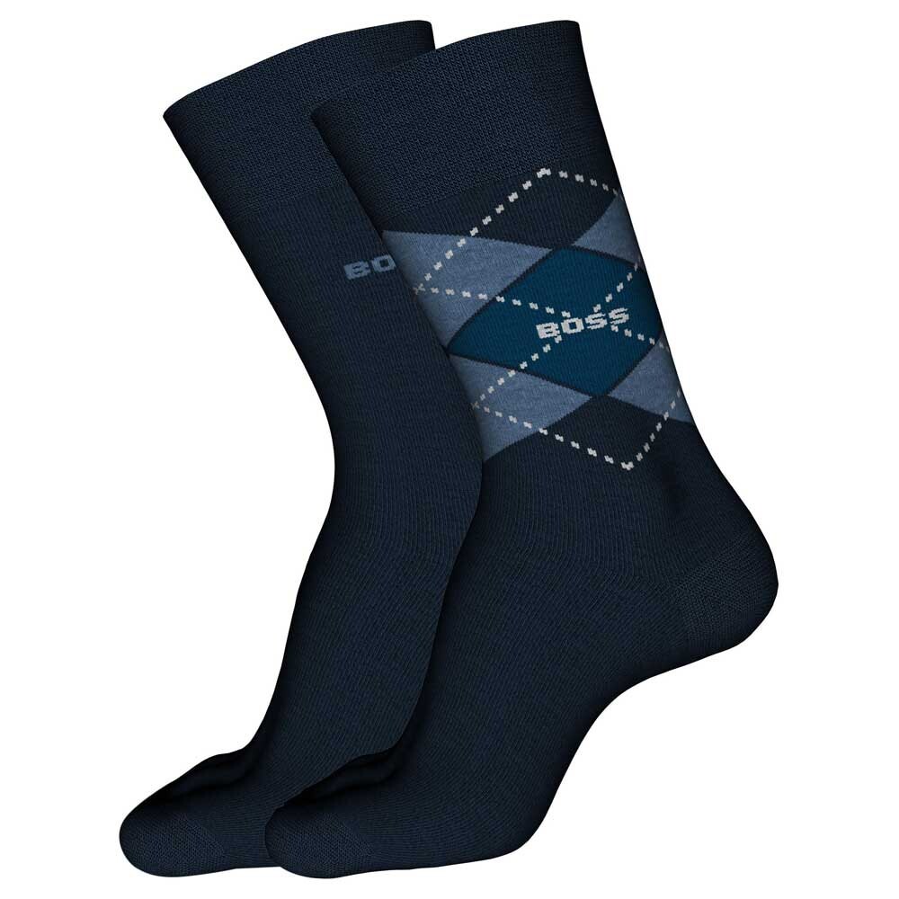 Носки BOSS Rs Argyle Col Cc 10254301 2 шт, разноцветный