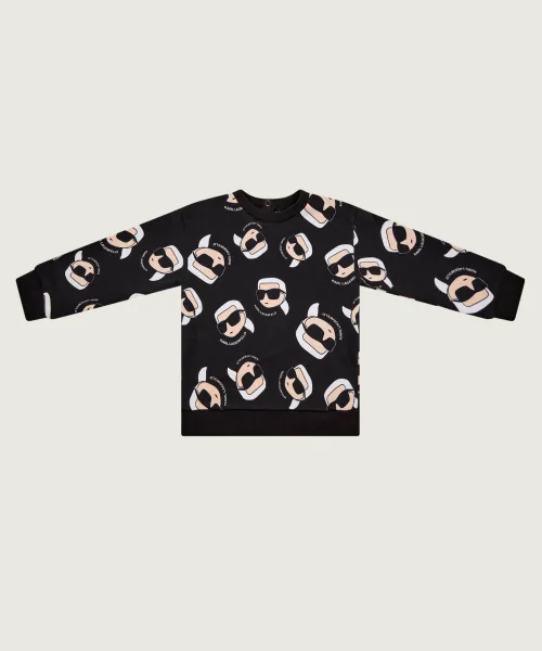 

Толстовка Regular fit Karl Lagerfeld Kids, черный
