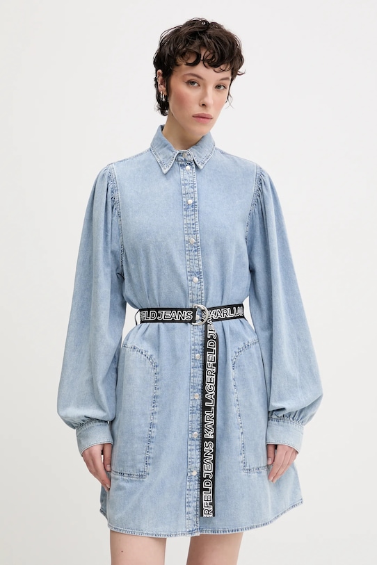 

Хлопковое платье Karl Lagerfeld Jeans, синий