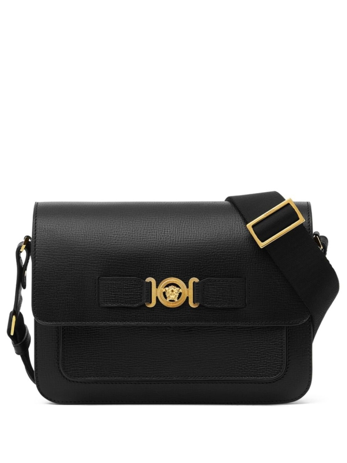 

Versace сумка-мессенджер с пряжкой Medusa, черный