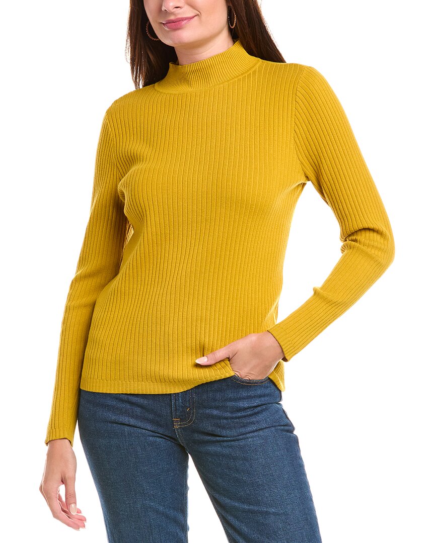 

Свитер с воротником-стойкой Jones New York Sutton, желтый