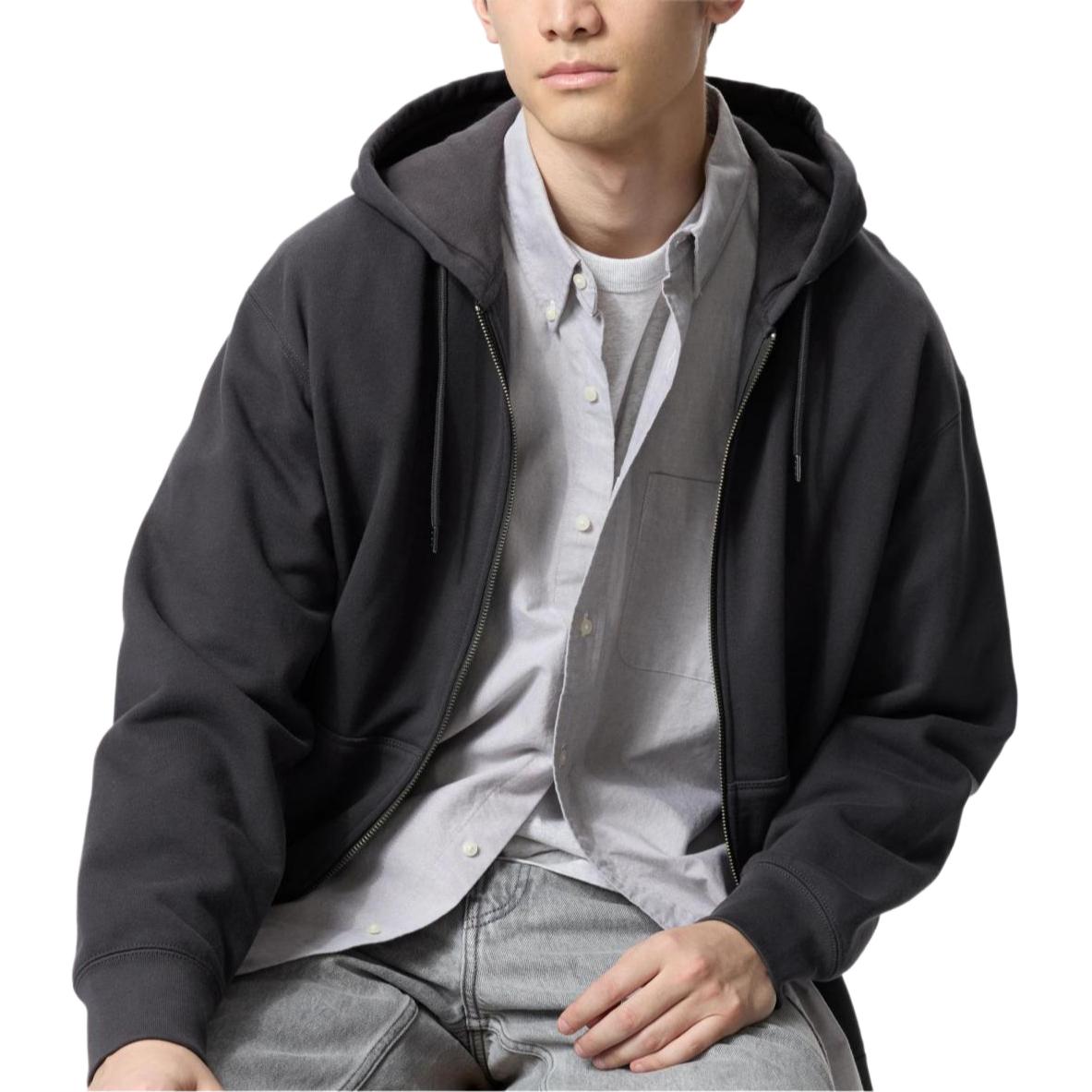 

UNIQLO Куртка унисекс серая, Gray