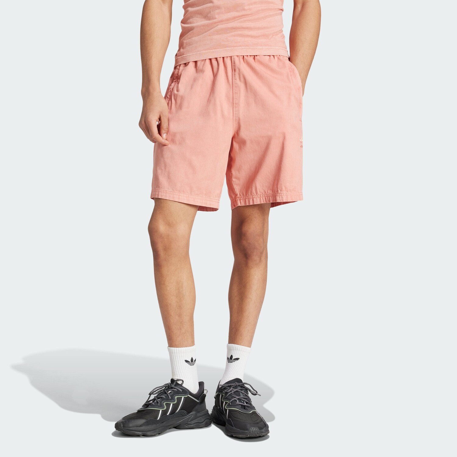 

Мужские тканые шорты adidas Trefoil Essentials+ Dye, цвет Wonder Clay