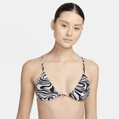 

Топ бикини Nike Swim Swirl, черный