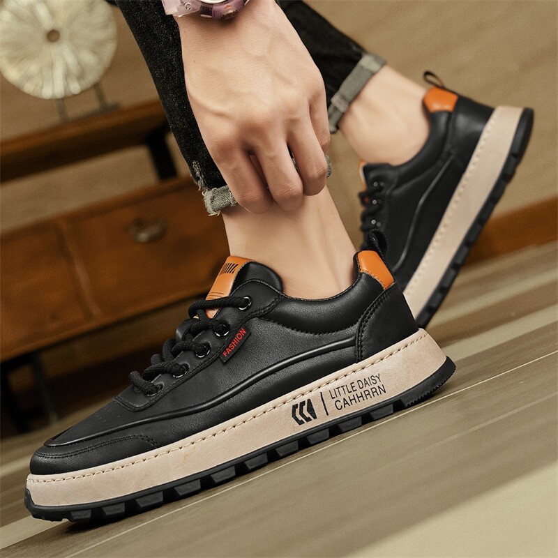 Туфли мужские Men"s Casual Men Low-Top Bull Charm, бежевый — фото 3