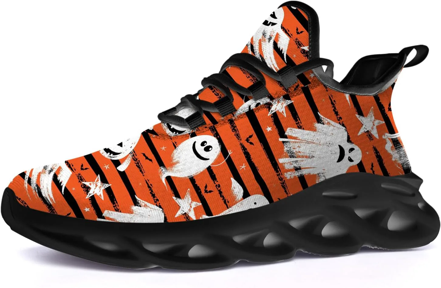 

Кроссовки Ciadoon на Хэллоуин для женщин и мужчин, для бега по дороге, ходьбы и тенниса, дышащие, легкие, подарок для мужчин и женщин, оранжевый