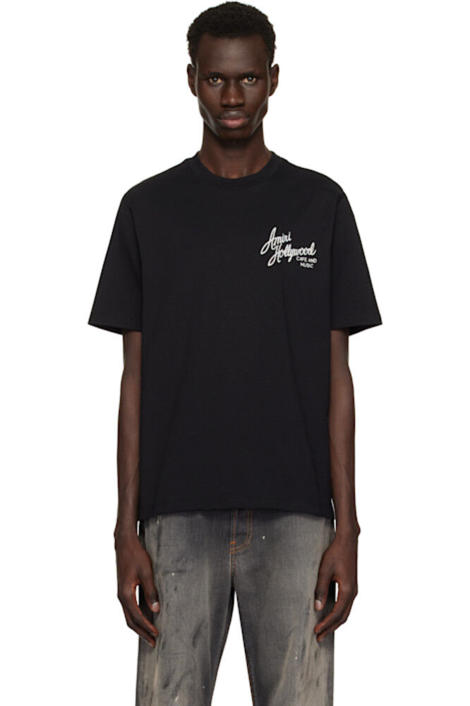 

Черная футболка «Amiri Hollywood»