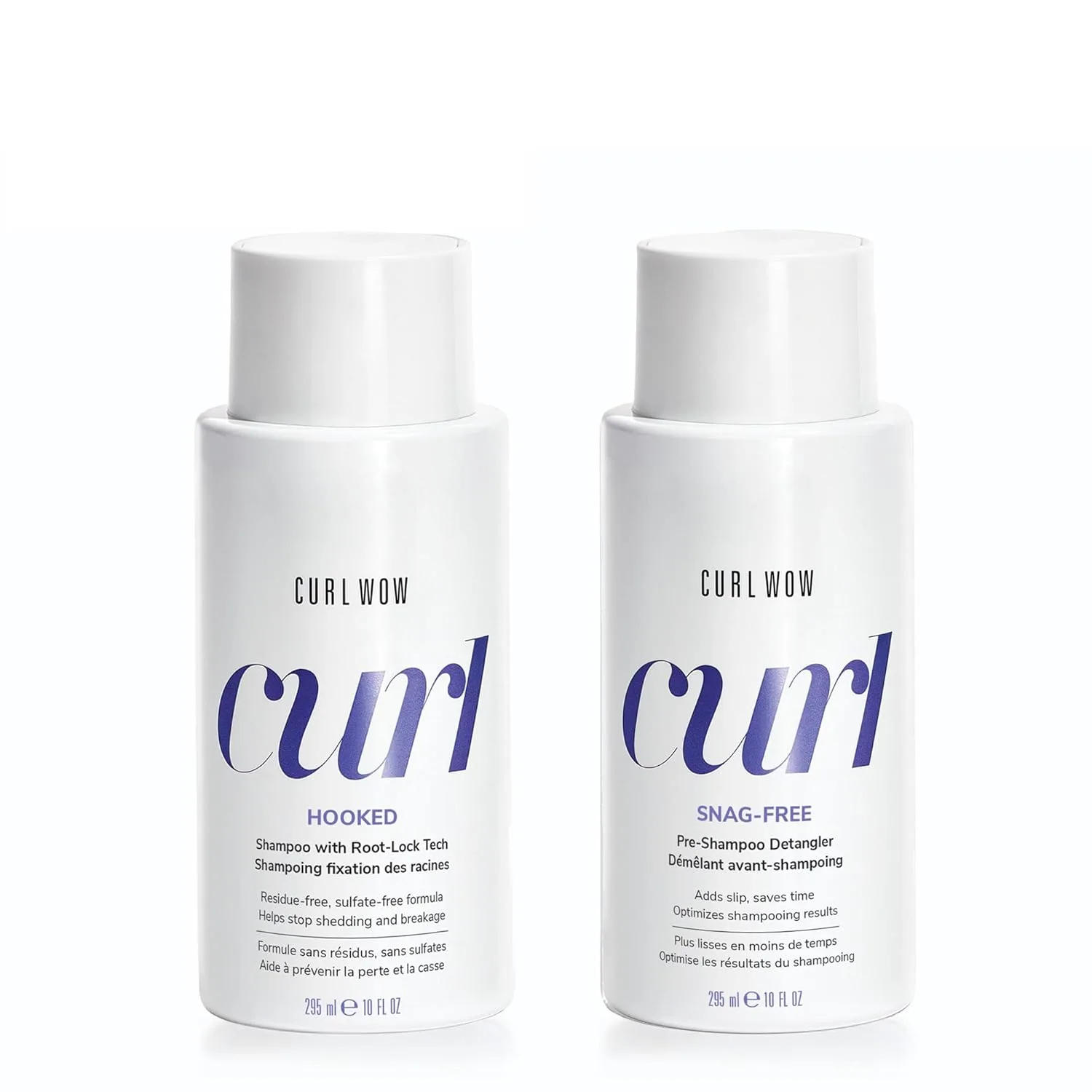 Color Wow Dynamic Wash Day Duo с предшампунем Curl Wow SNAG FREE и шампунем HOOKED 100% Clean Curl