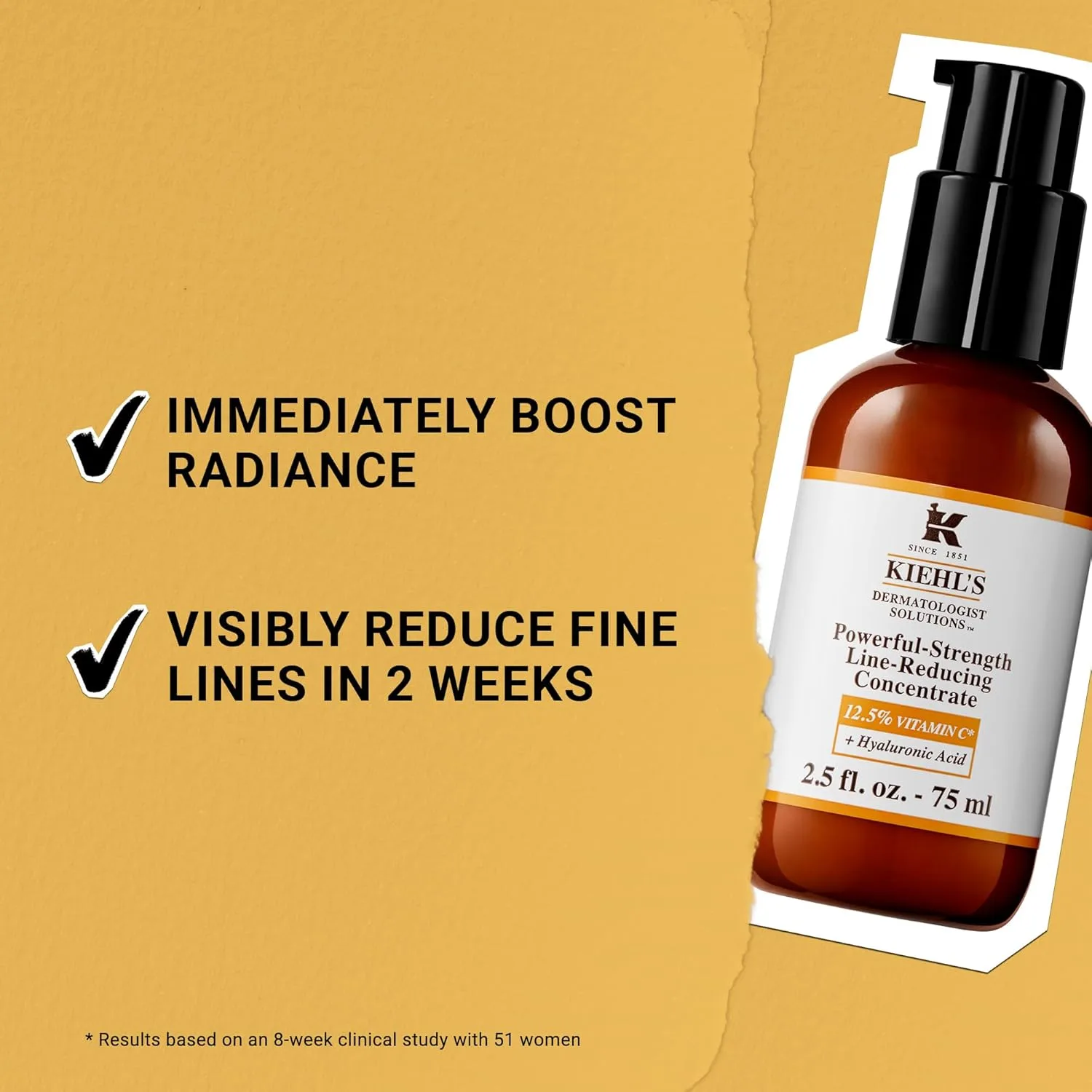 Сыворотка Kiehl's — Powerful-Strength . % с витамином C, концентрат для лица, разглаживающий морщины, 70.88 г — фото 4