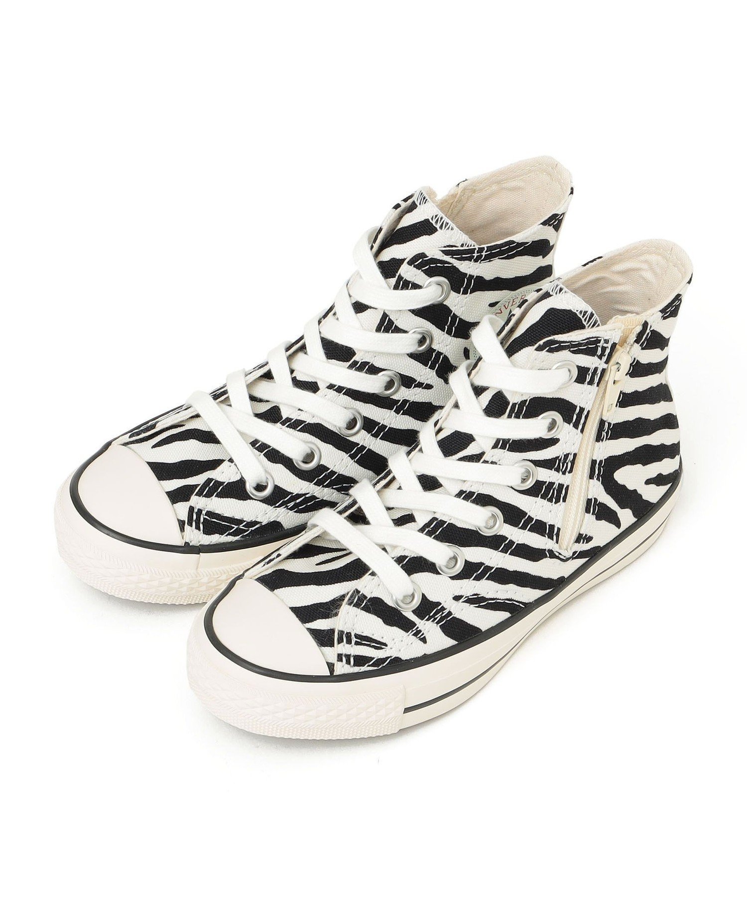 CONVERSE: Детские высокие кроссовки ALLSTAR Zebra Ships Any, off white — фото 2