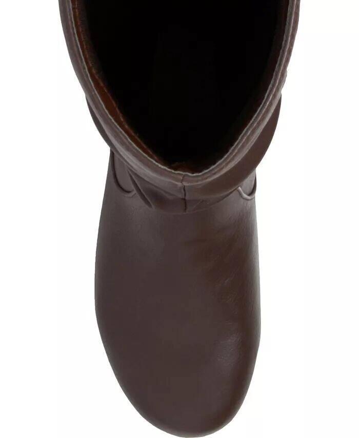 Женские сапоги Jayne Extra Wide Calf Slochy выше колена Journee Collection, коричневый — фото 4