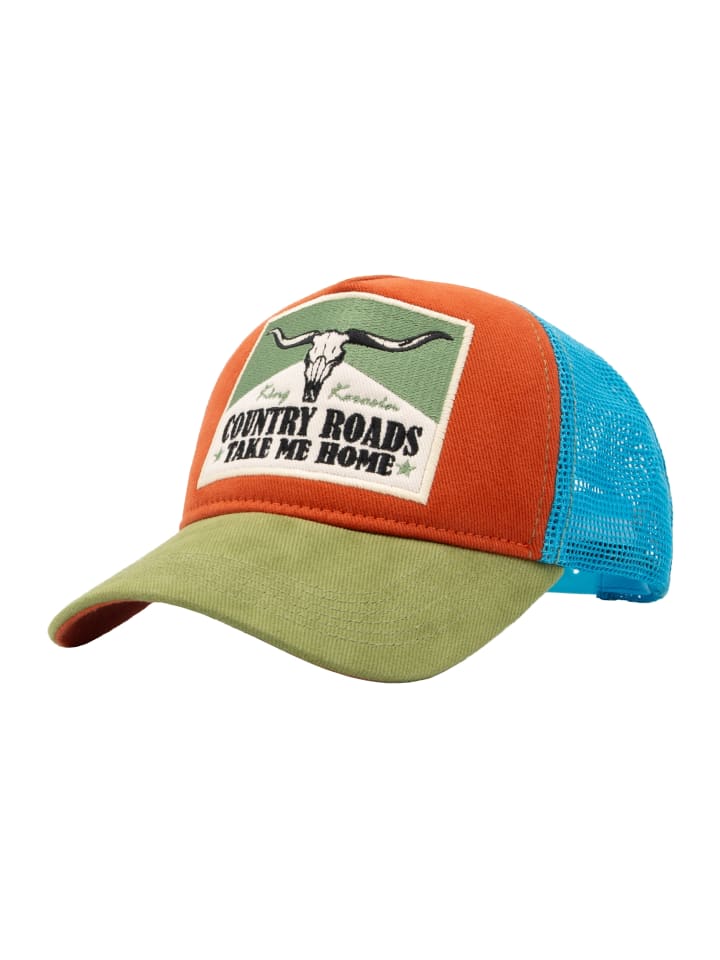 

Бейсболка King Kerosin Trucker Cap Country Roads коричневого цвета