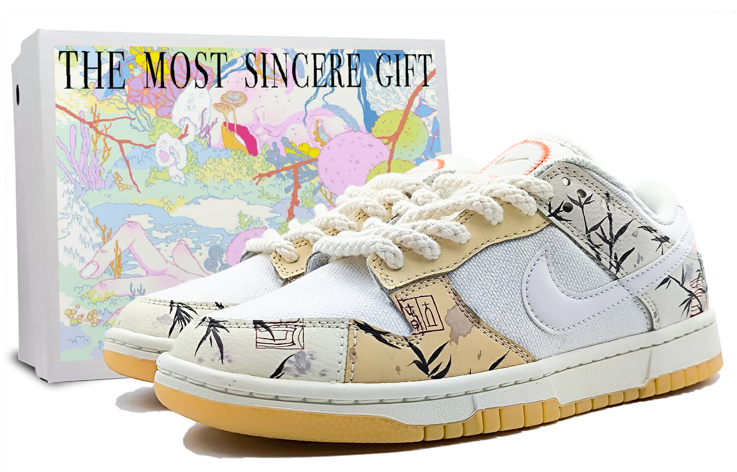 

Кроссовки Nike Dunk Skateboarding Shoes Unisex Low-top White, цвет Wonder White