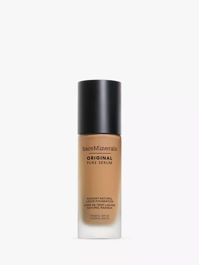 Оригинальная жидкая тональная основа Pure Serum Radiant Natural Liquid Foundation bareMinerals, Medium Warm 1