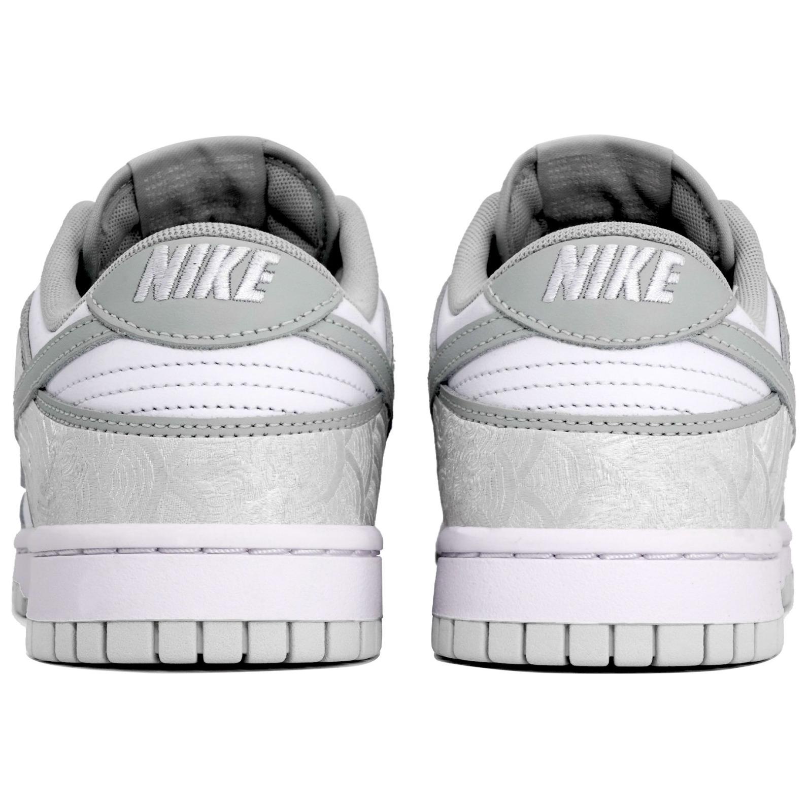 Nike Dunk Устойчивые к истиранию противоскользящие низкие кроссовки для скейтбординга мужские серые серебристые белые — фото 4