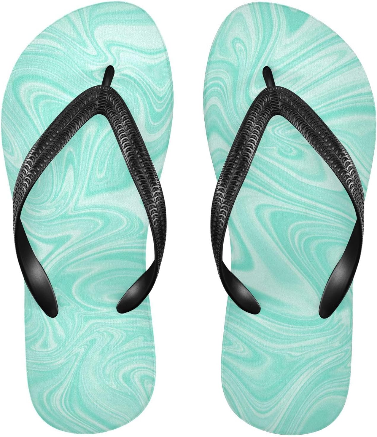 

Шлепанцы SPRIPORT с узором тай-дай, узкие, для женщин и мужчин, бирюзовый