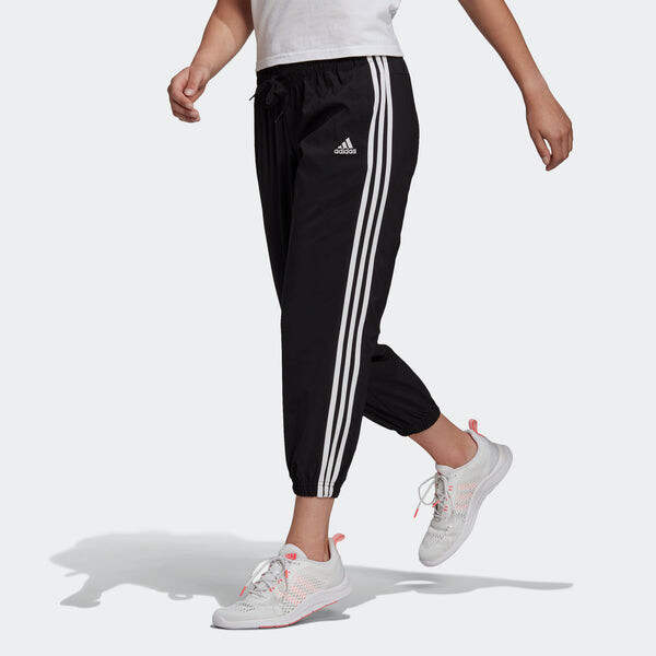 Спортивные штаны (WMNS) adidas W 3s Wv E 78pt Sports Stylish Bundle Feet Cropped Pants/Trousers Black, черный — фото 2