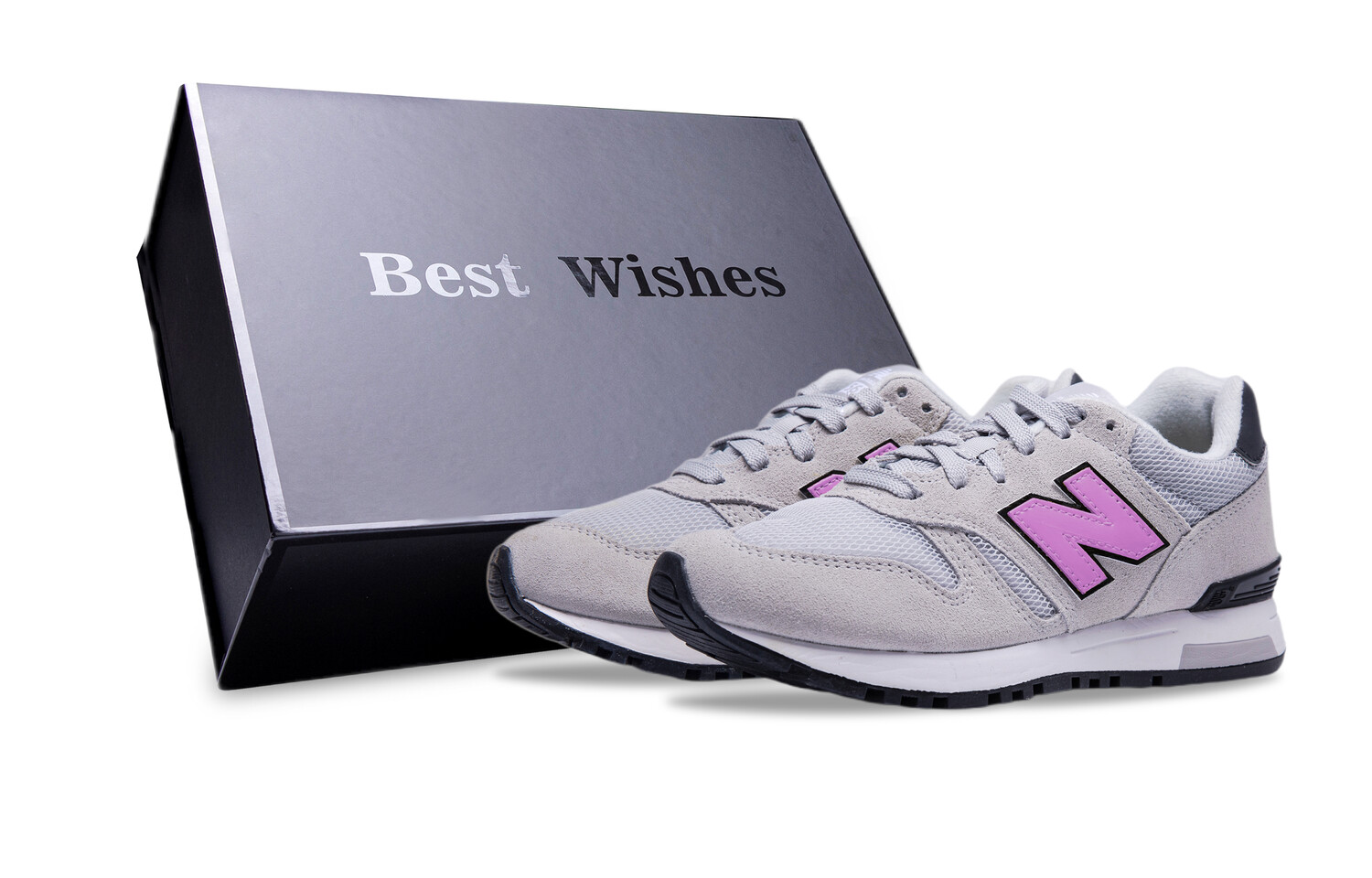 

Кроссовки NB 565 унисекс с низким верхом фиолетовые New Balance