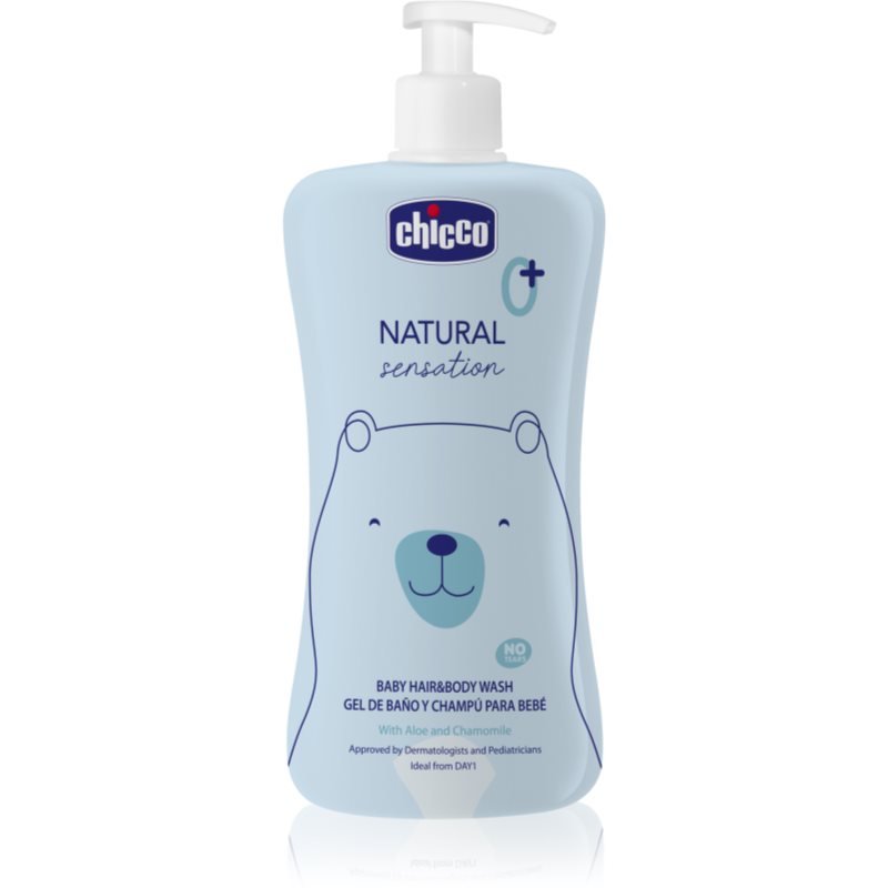 

Chicco Natural Sensation Детский шампунь и гель для душа для детей с рождения 0+ 500 мл